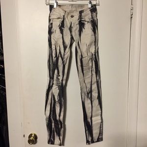 Machine Women's Skinny Jeans - Black and Cream
